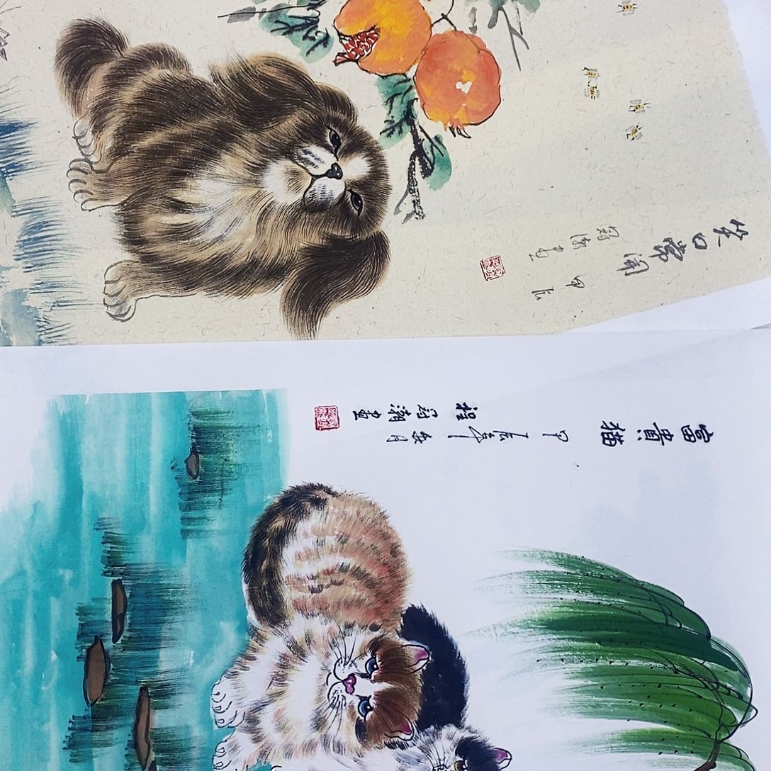 国画颇有点可爱哈哈我是