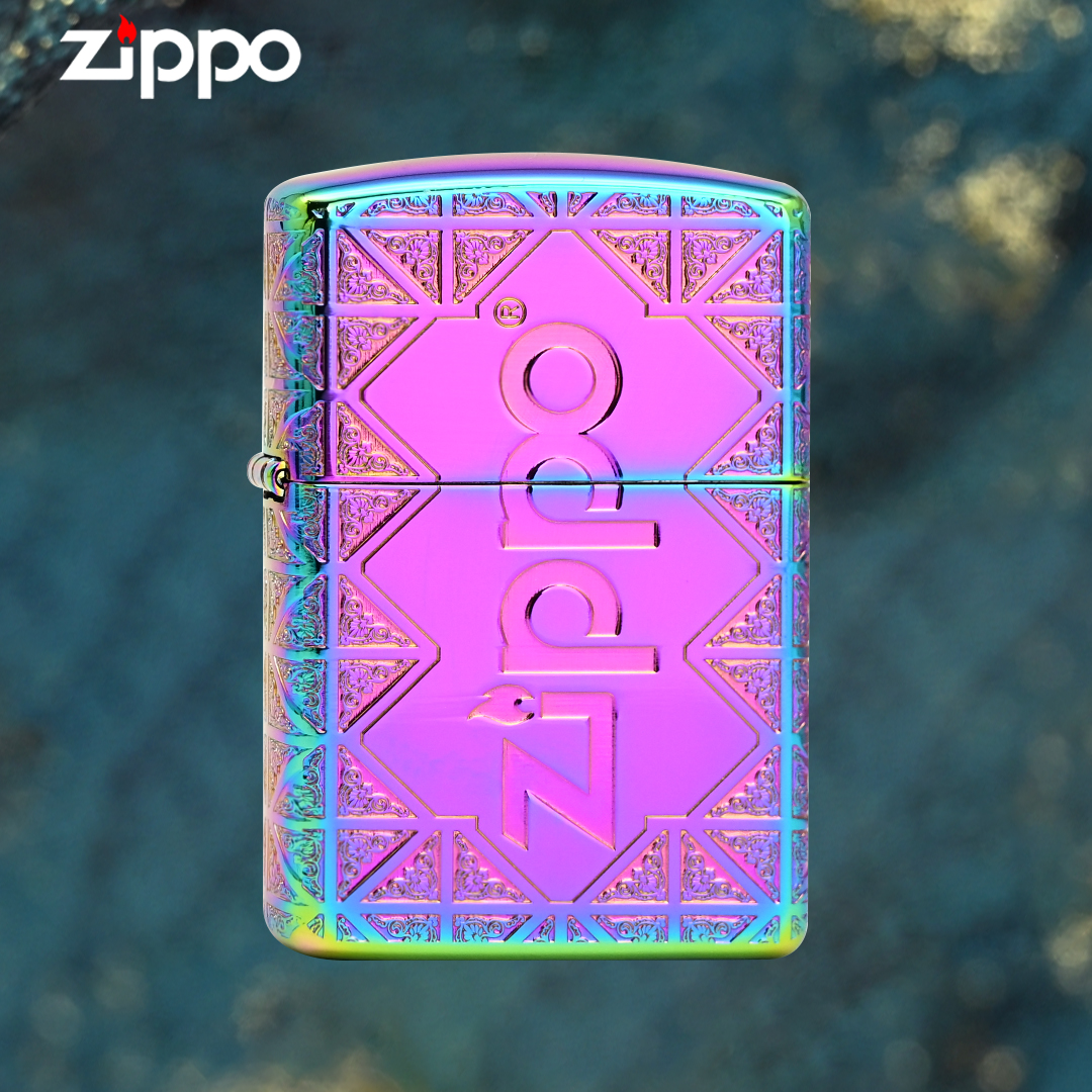 ZIPPO/之宝官方正品煤油打火机盔甲幻彩Zippo标志防风高端送男友