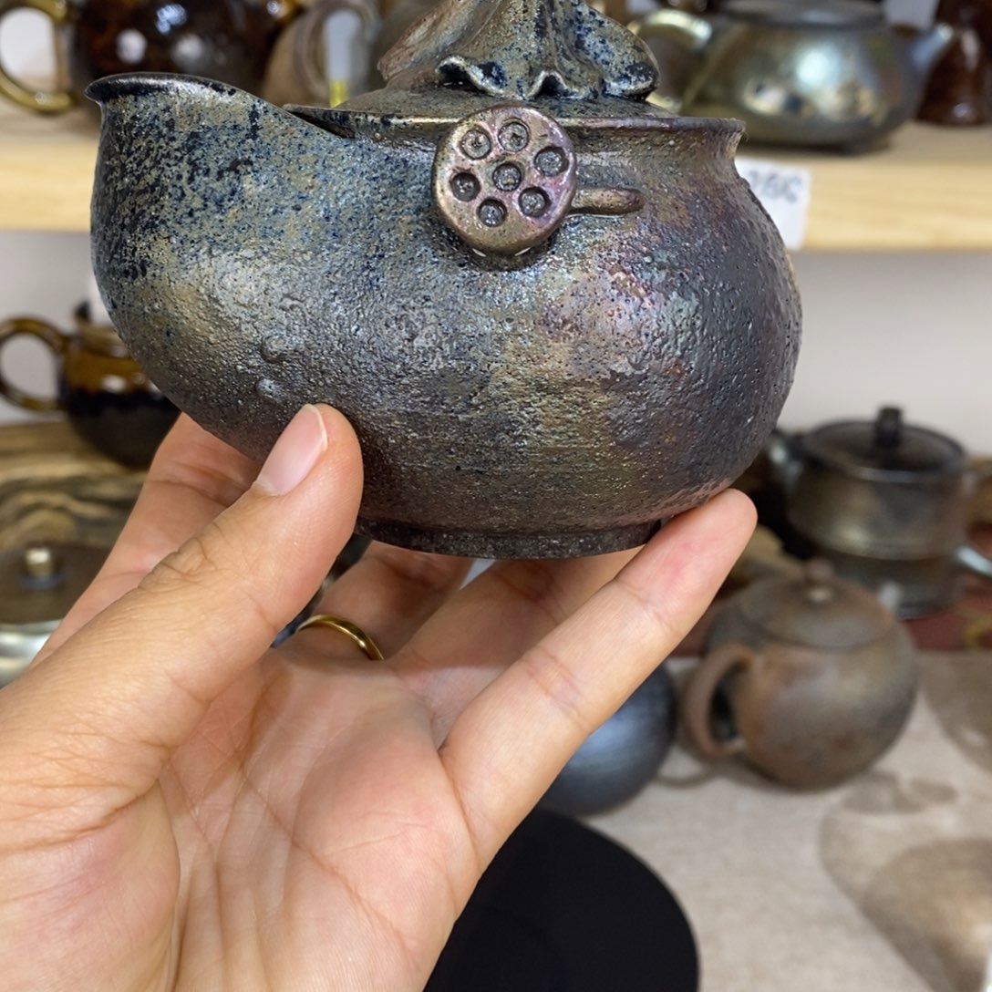 眨*眨建水紫陶柴烧宝瓶