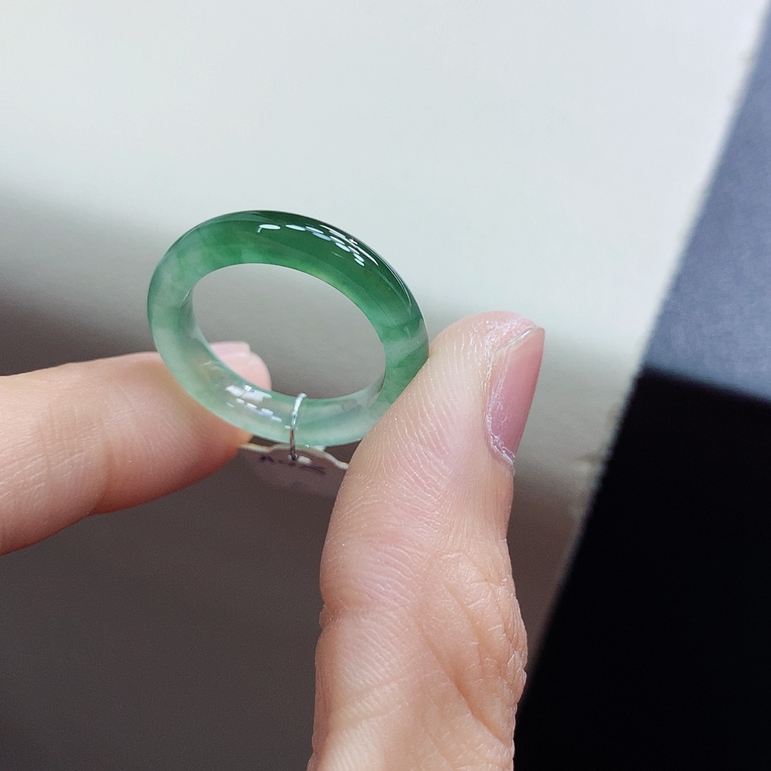 未镶嵌戒指翡翠13-14号