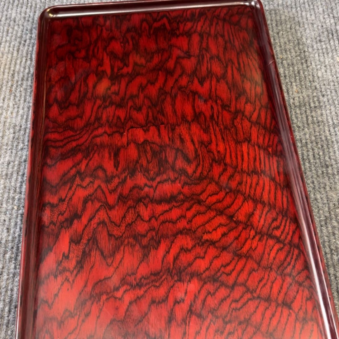苏***荷木红酸枝独板托盘