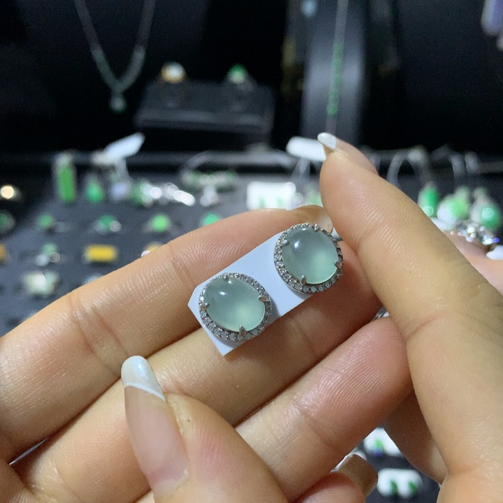 翡翠银S925镶嵌戒指