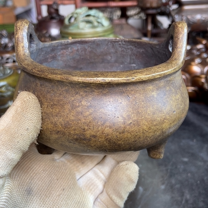 铜器工艺品摆件香炉摆件