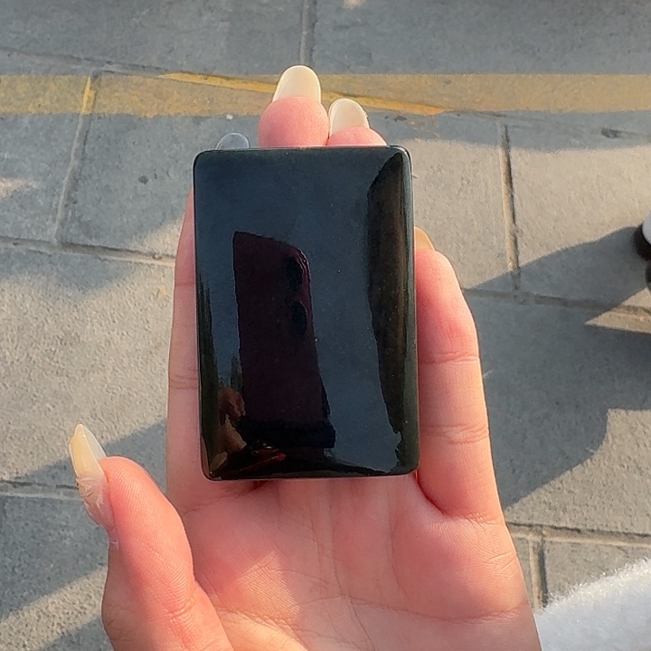 和田玉（青玉）未镶嵌颈饰无事牌