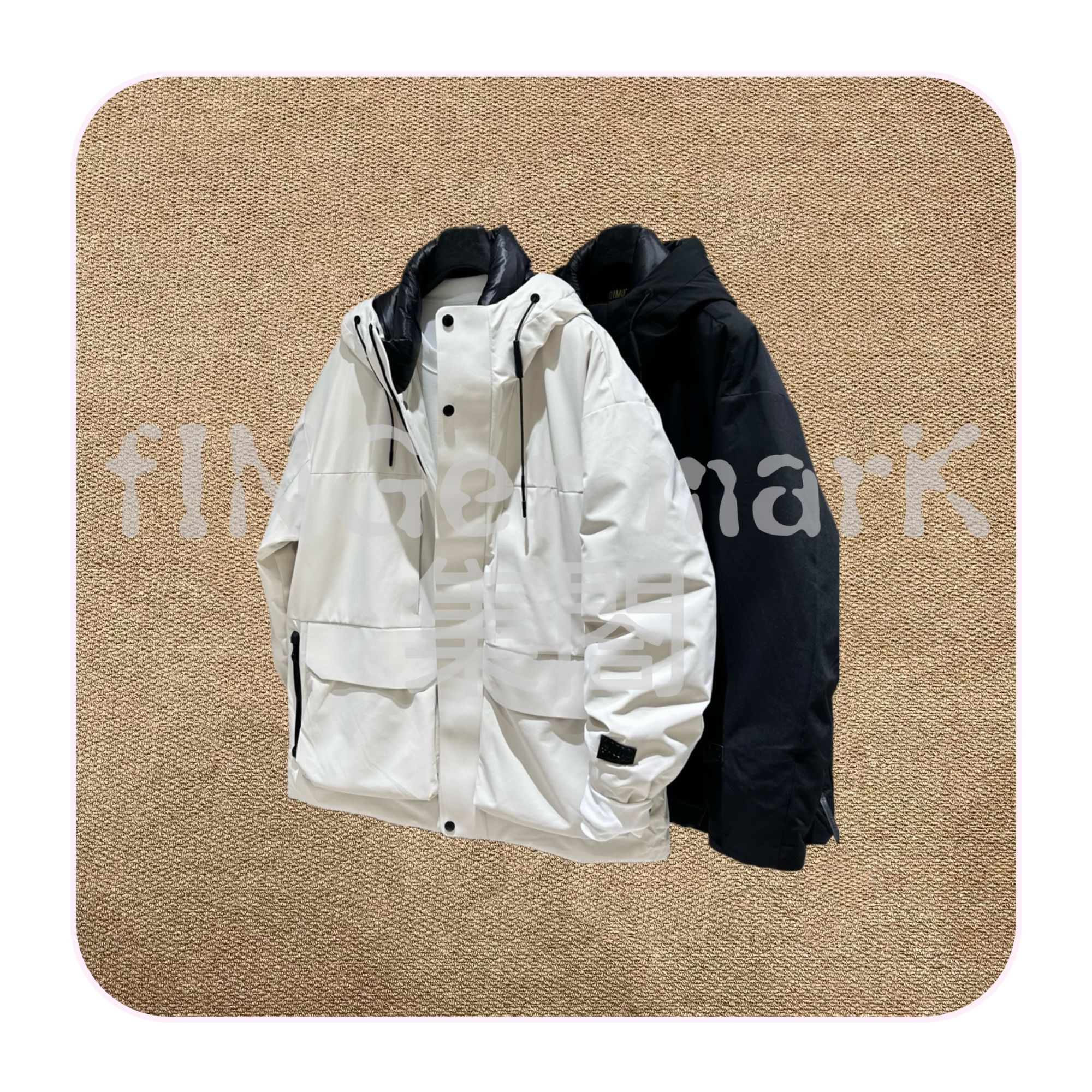 fINGer marK 集閤店【黑金】户外三防御寒90鸭绒羽绒服3306