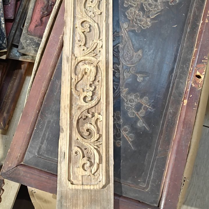 香榧木风*老木雕老花板一片