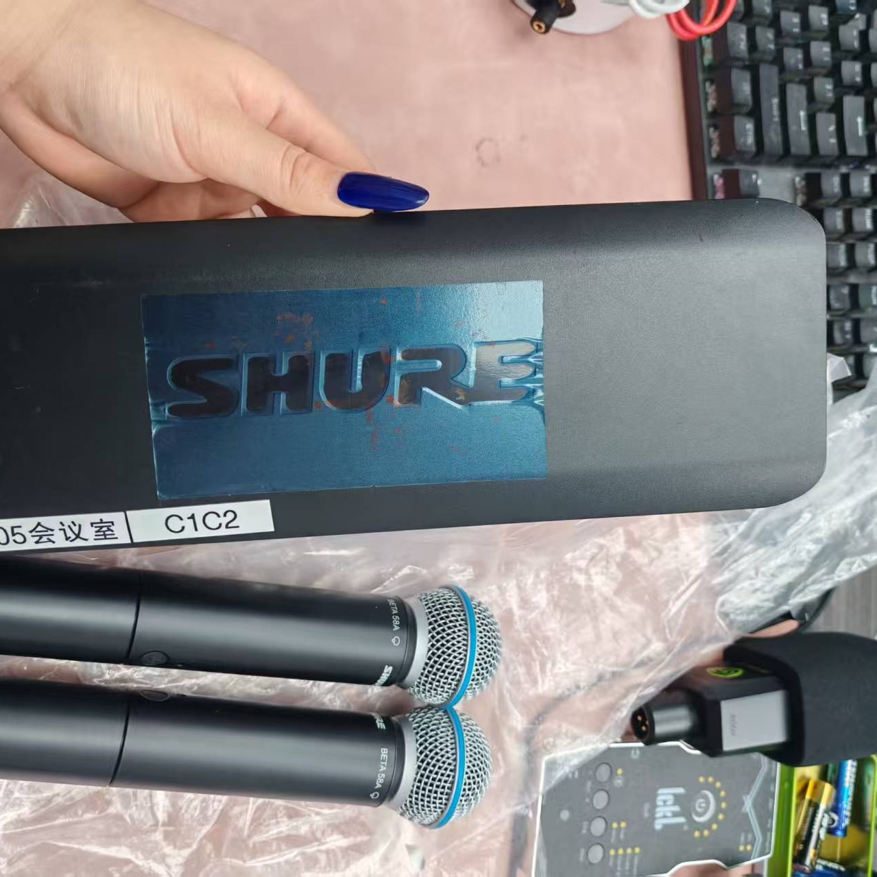 9新 Shure/舒尔 舒尔麦克风一拖二正品