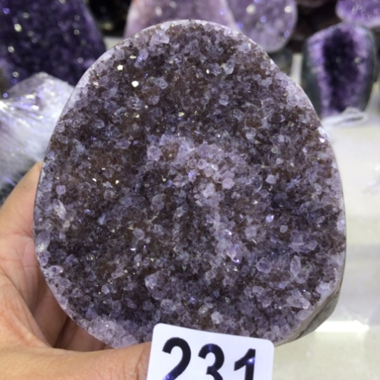 紫晶天然水晶摆件未镶嵌