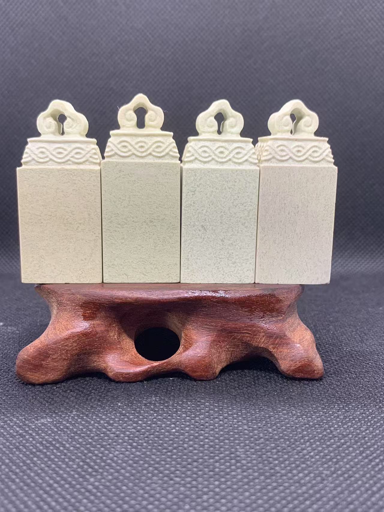 如意甄选，青田新矿2.0,2.5如意纽，定制姓名斋号藏书章，包刻4字