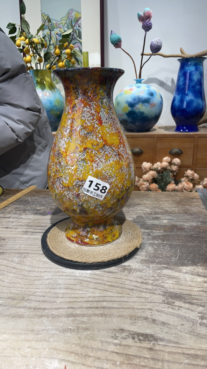 陶瓷花瓶高30口7