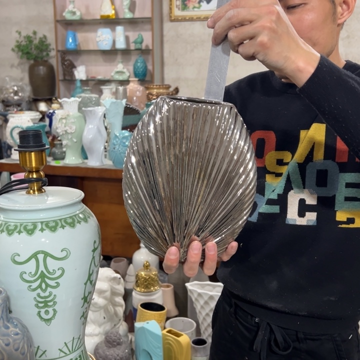 摆件高度24厘米口径8厘米微瑕捡漏