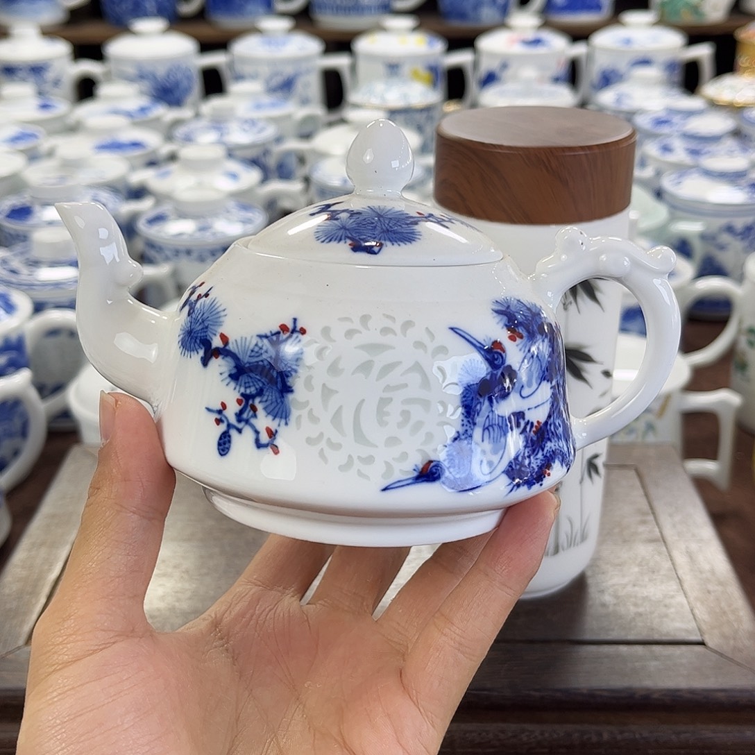 陶瓷摆件景德镇陶瓷茶壶杯