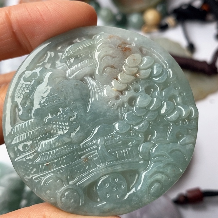 翡翠未镶嵌颈饰翡翠