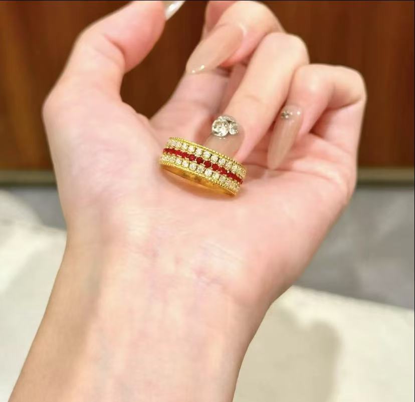 BY157  三层开口戒指