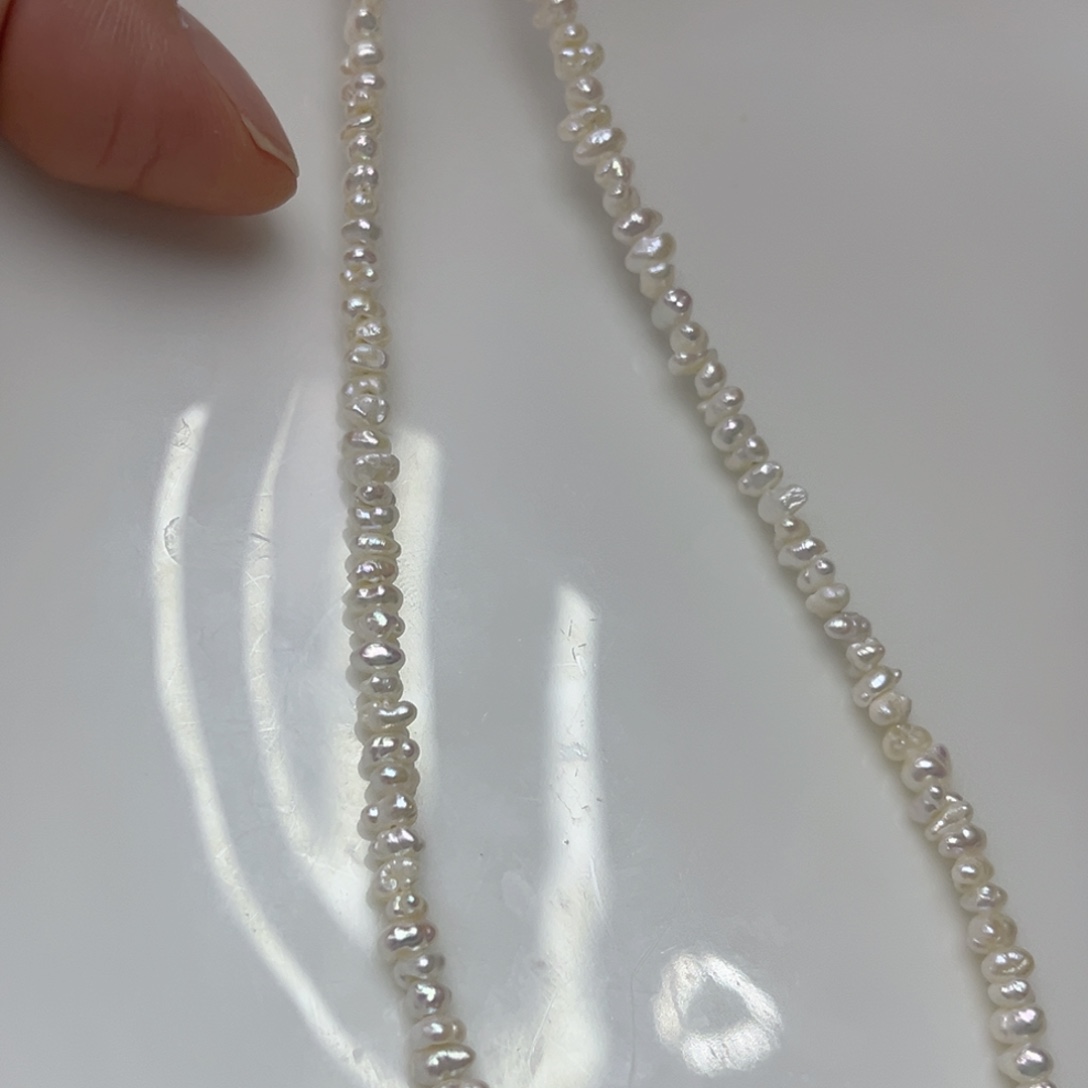 淡水珍珠颈饰银S925镶嵌