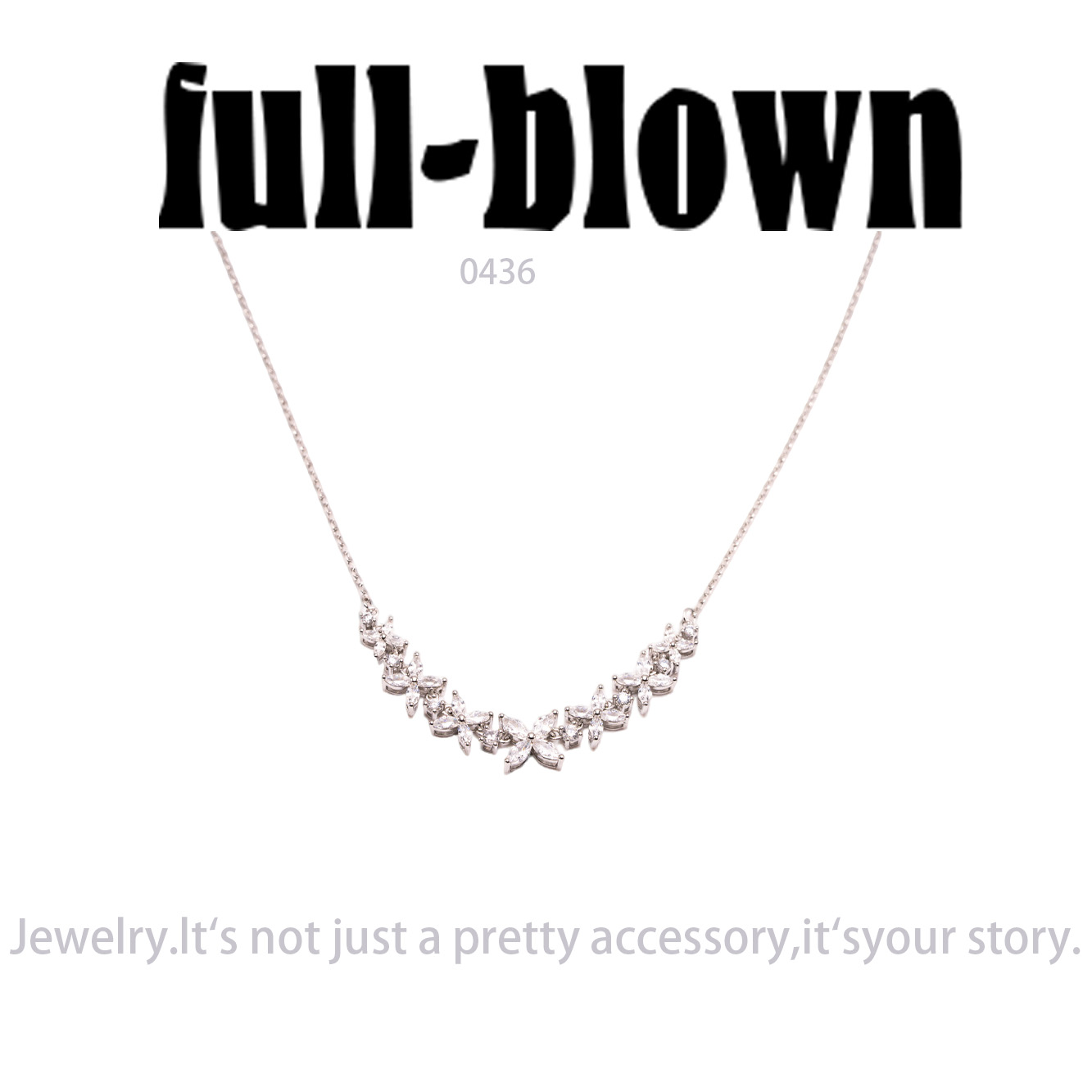 镀K金 Full biown   项链~0436（40+5cm）