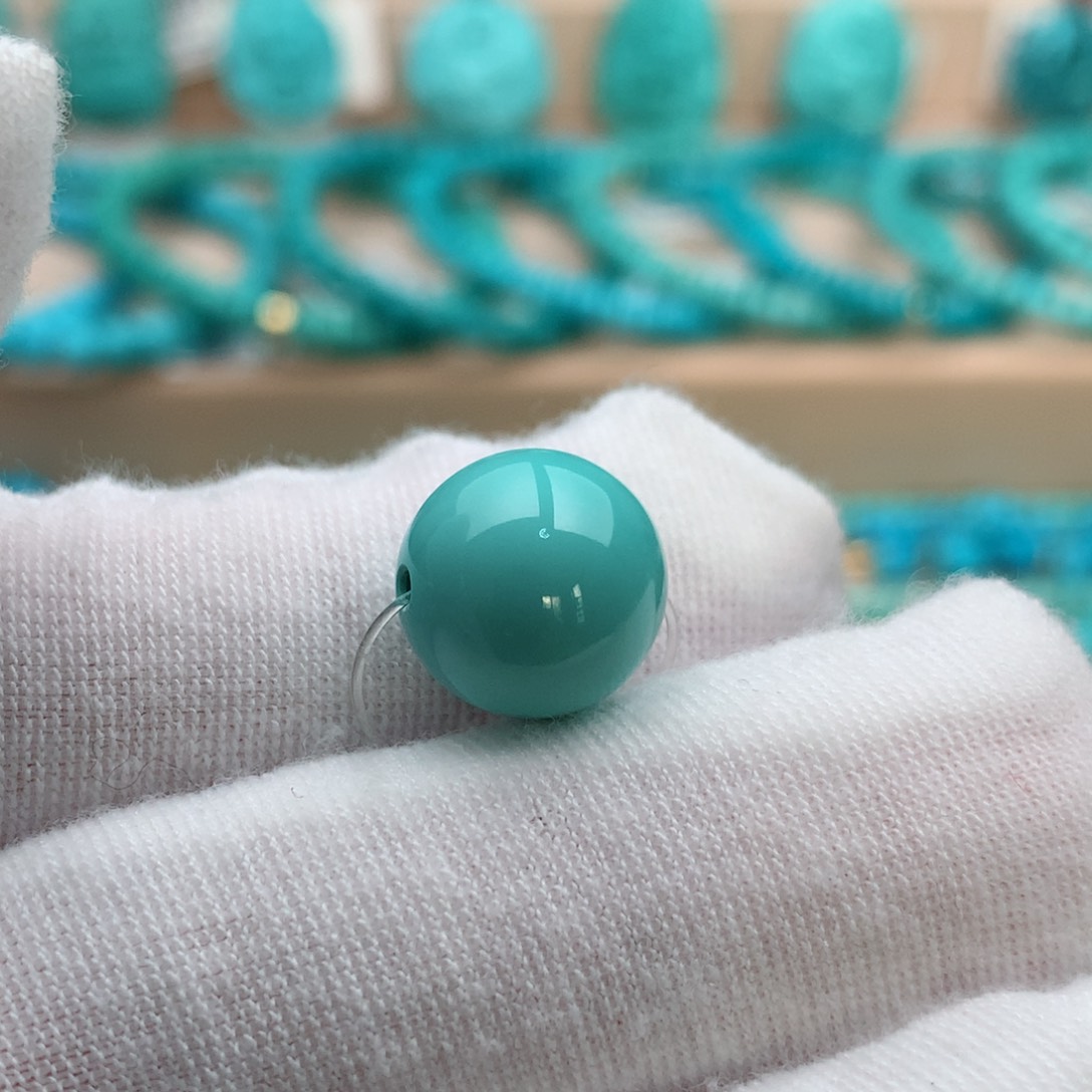 绿松石未镶嵌珠宝奇石11.9mm