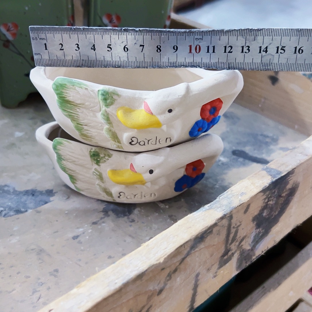 有孔，外贸尾单陶瓷花盆凑单10米包邮