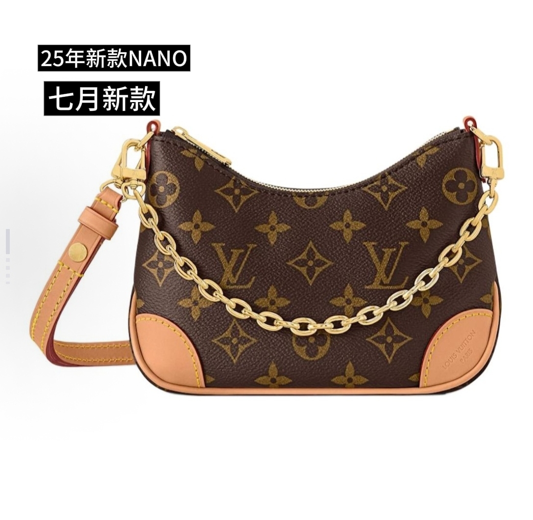 未使用 LouisVuitton/路易威登 黄牛角nano斜挎包（七月新款）-竞拍