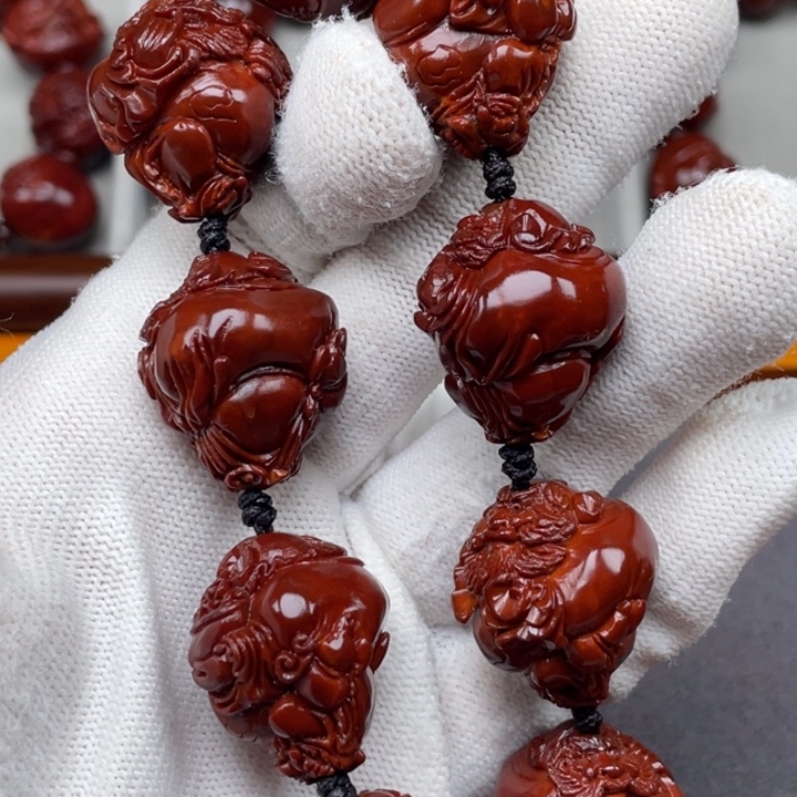 乡***情橄榄核手串/手链钟馗