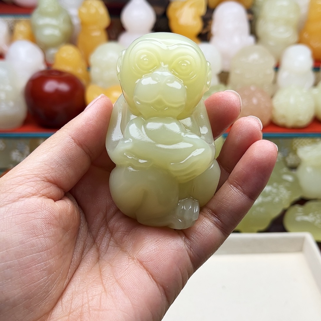 天***天石材猴子手把材料