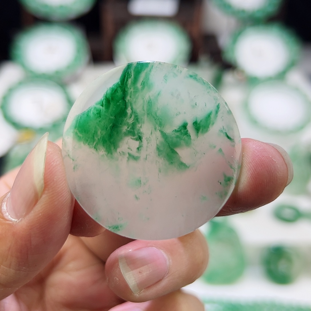 石英质玉吊坠(赠链)未镶嵌无事牌挂件吊坠