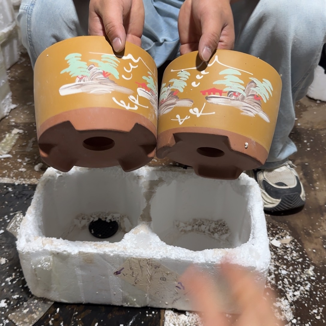 紫砂花盆口径15.10口径