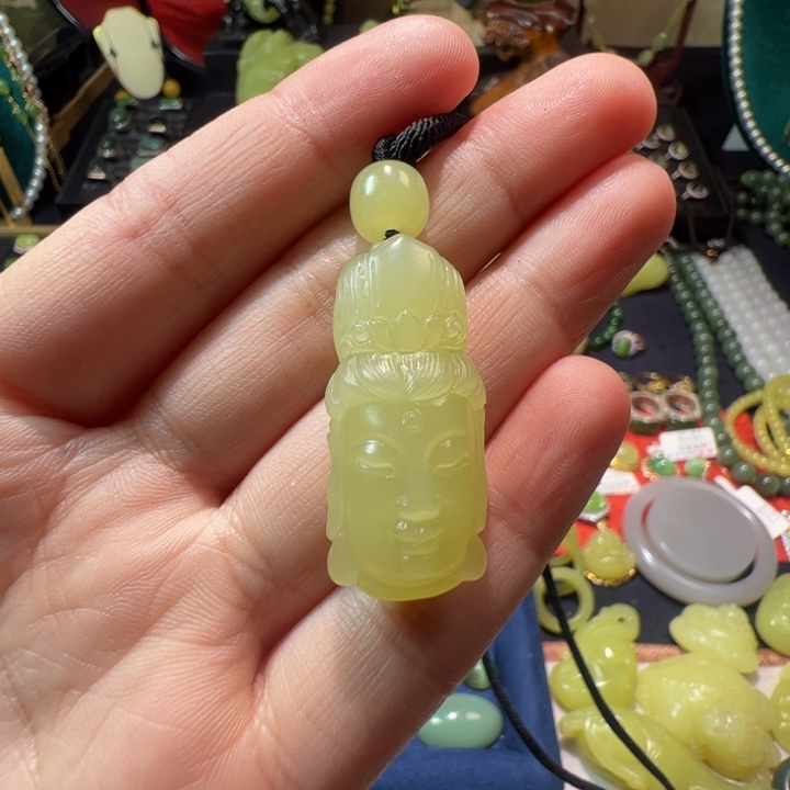 和田玉（黄玉）颈饰未镶嵌鲲****?