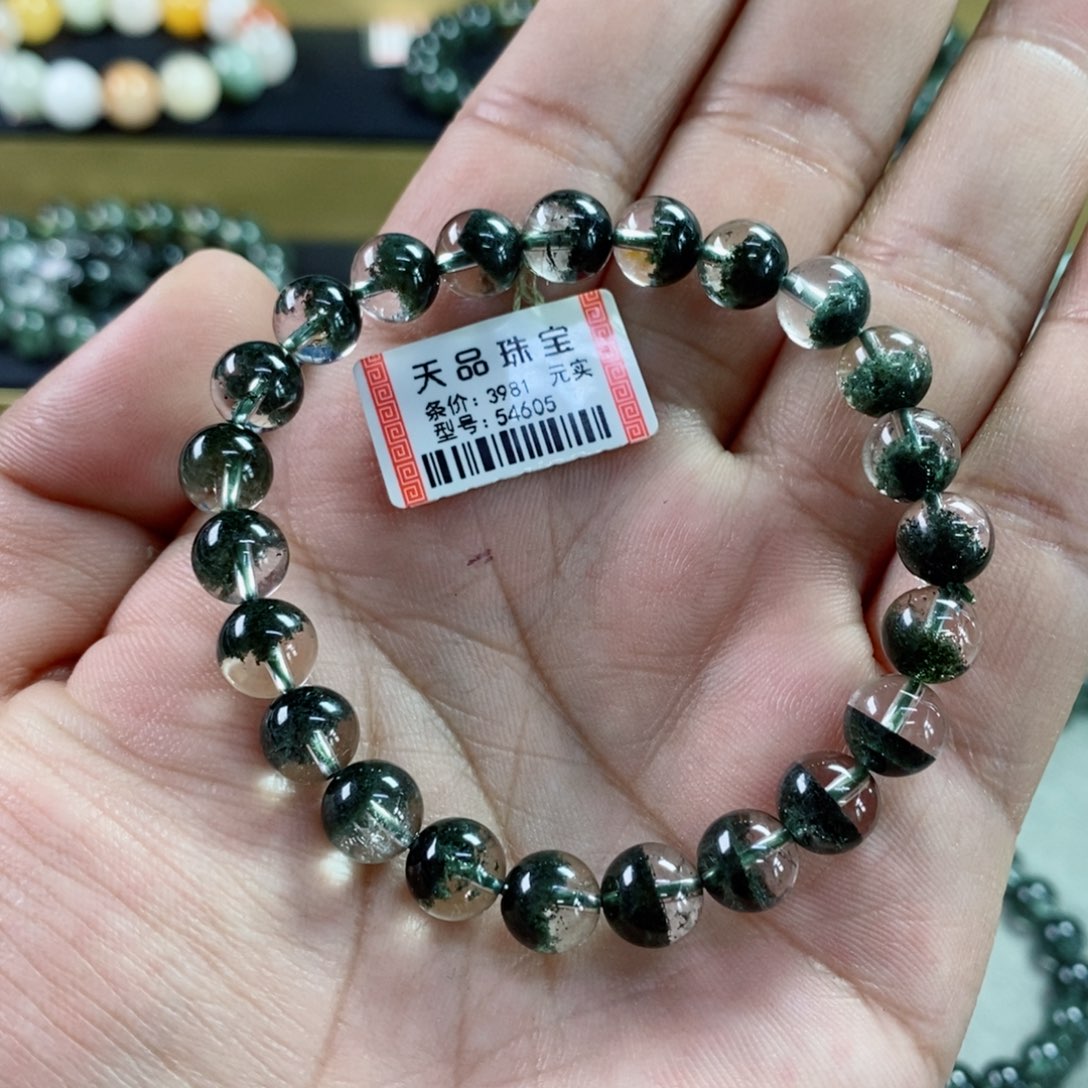 水晶手串未镶嵌N****绿幽灵54605