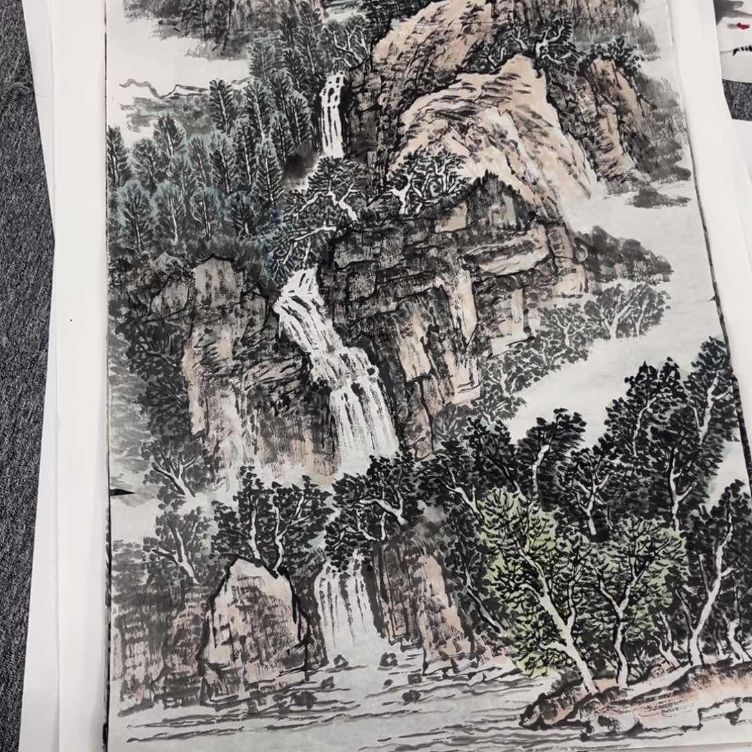 国画@****山绘画艺术作品