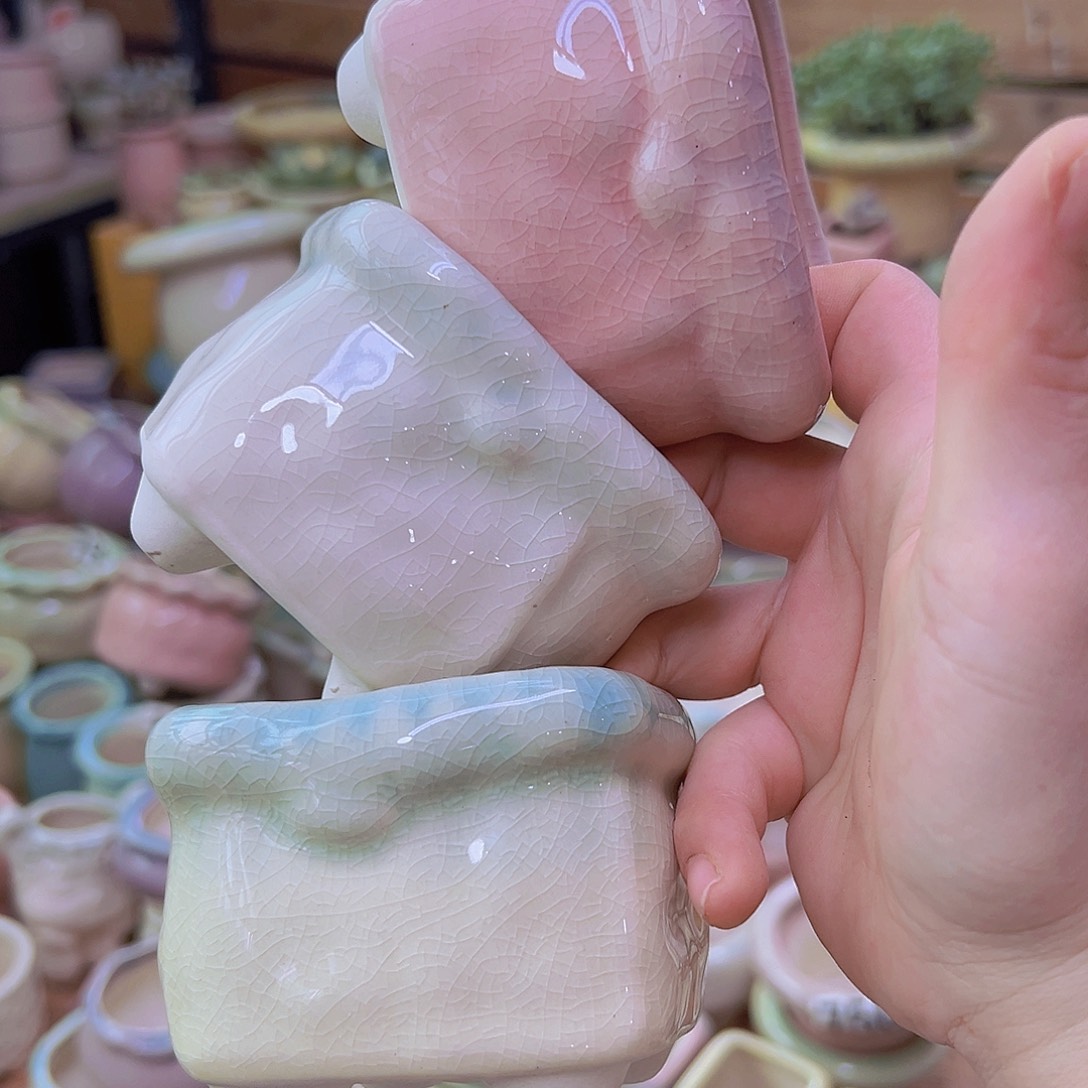 陶瓷花盆当场满12包邮