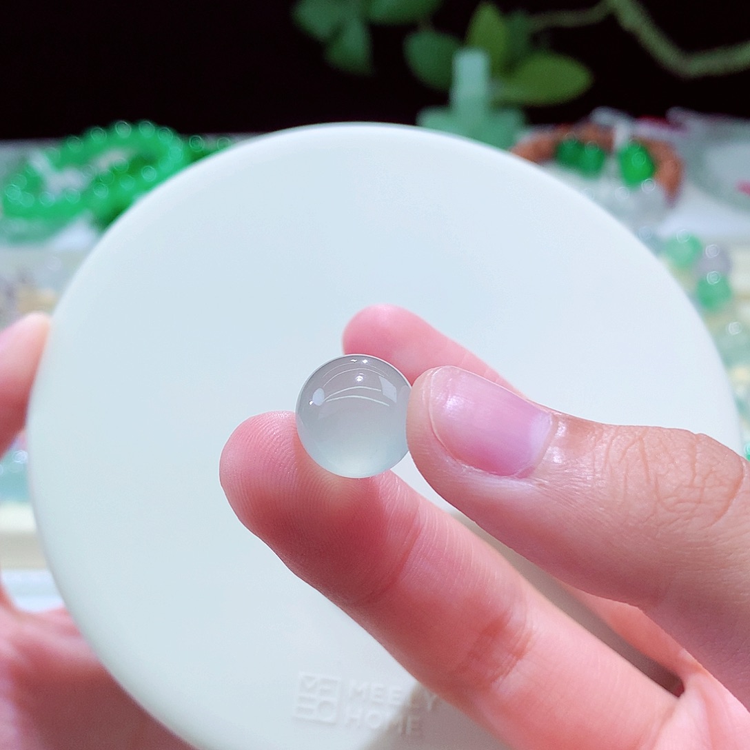 未镶嵌手链翡翠玻璃种炸光卡12.5mm