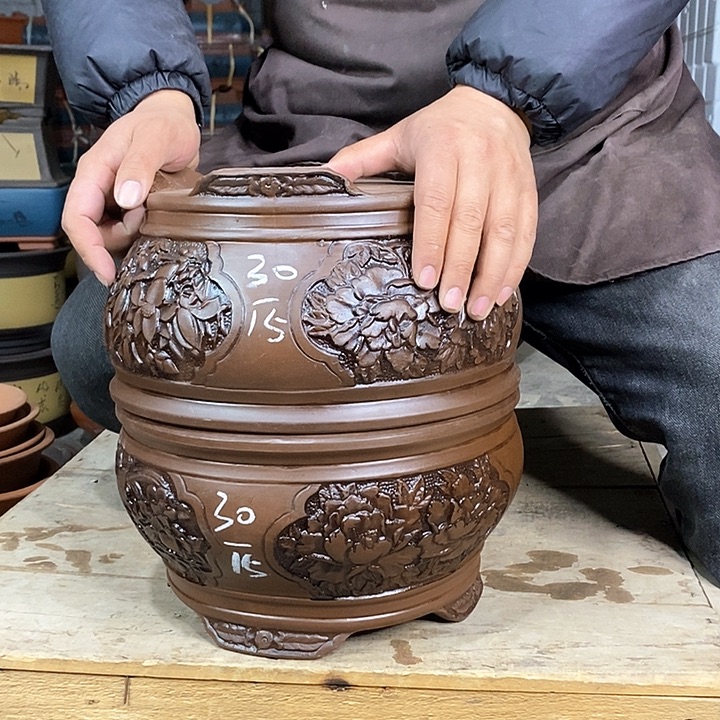 紫砂花盆紫砂花盆