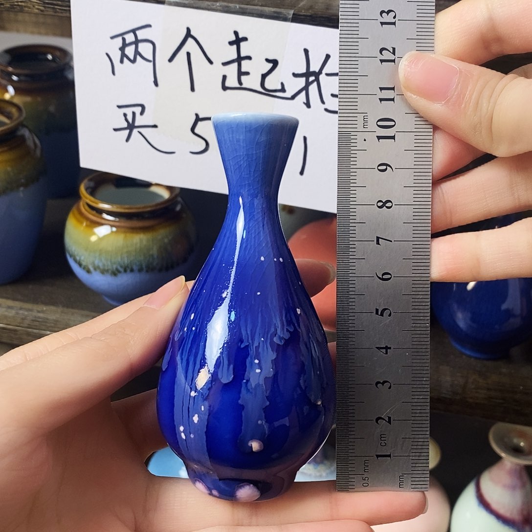 摆件景德镇高温陶瓷小花瓶