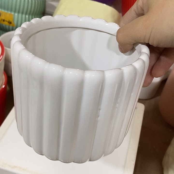 陶摆件陶盆有孔 瑕疵介意勿拍