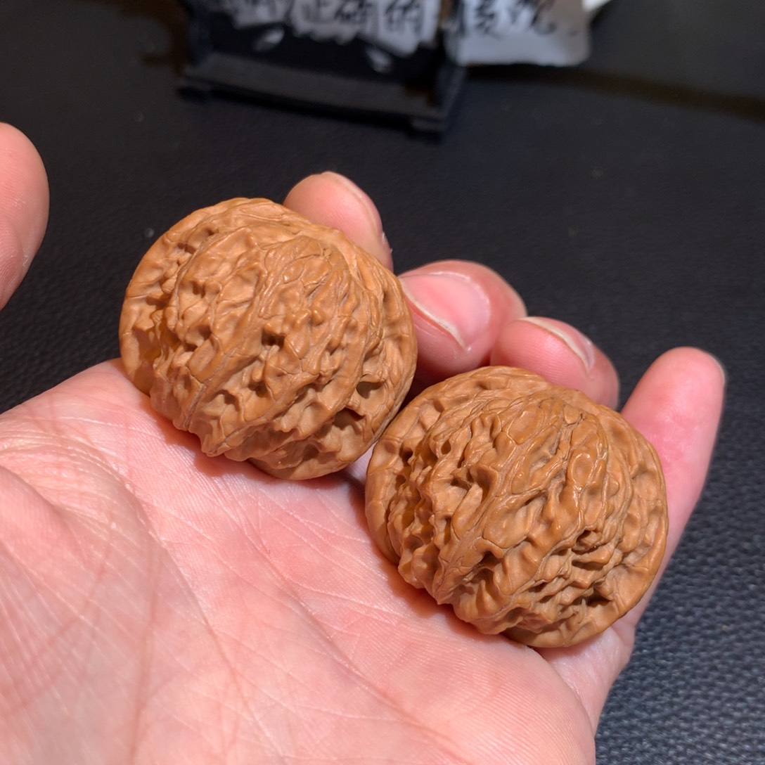 文玩核桃把件磨盘38