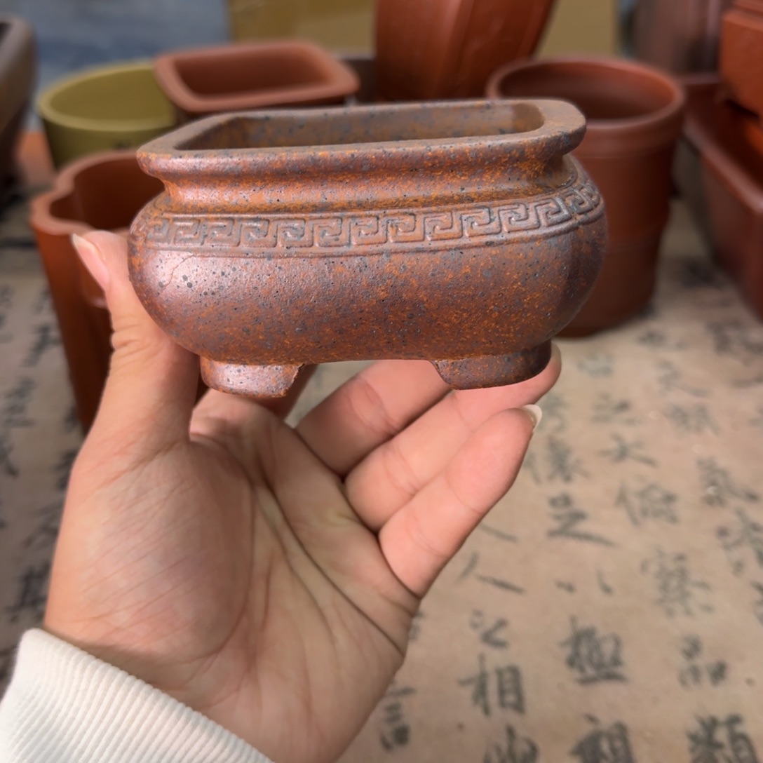 紫砂花盆宜兴紫砂正品8.5x4