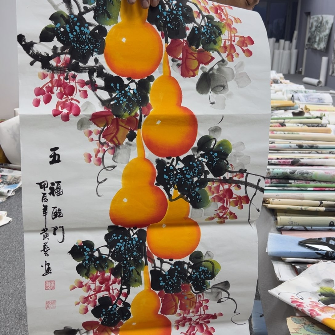 国画纯手绘字画宣纸