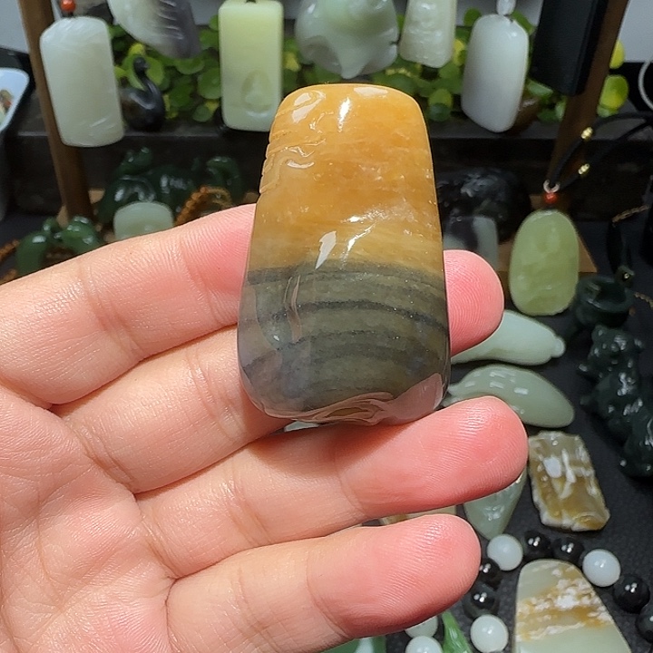 和田玉未镶嵌挂件