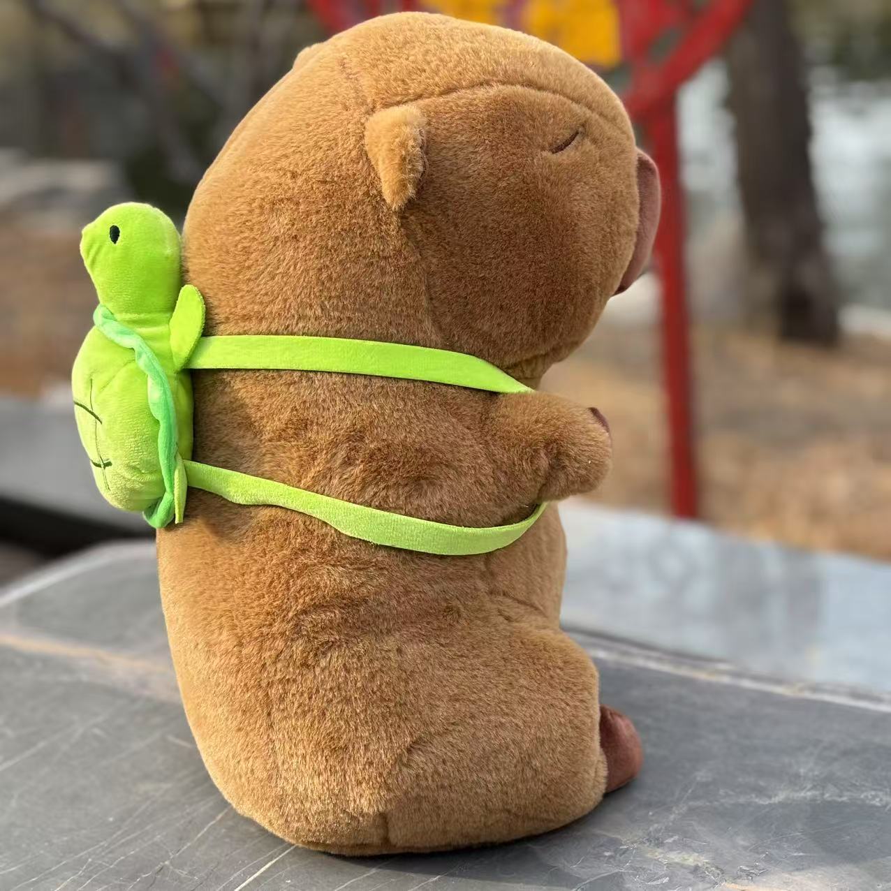 可爱卡皮巴拉公仔40厘米玩偶，手工测量误差2-3厘米