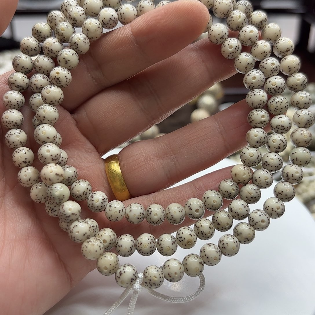 手串星月菩提7龙蛋大留白