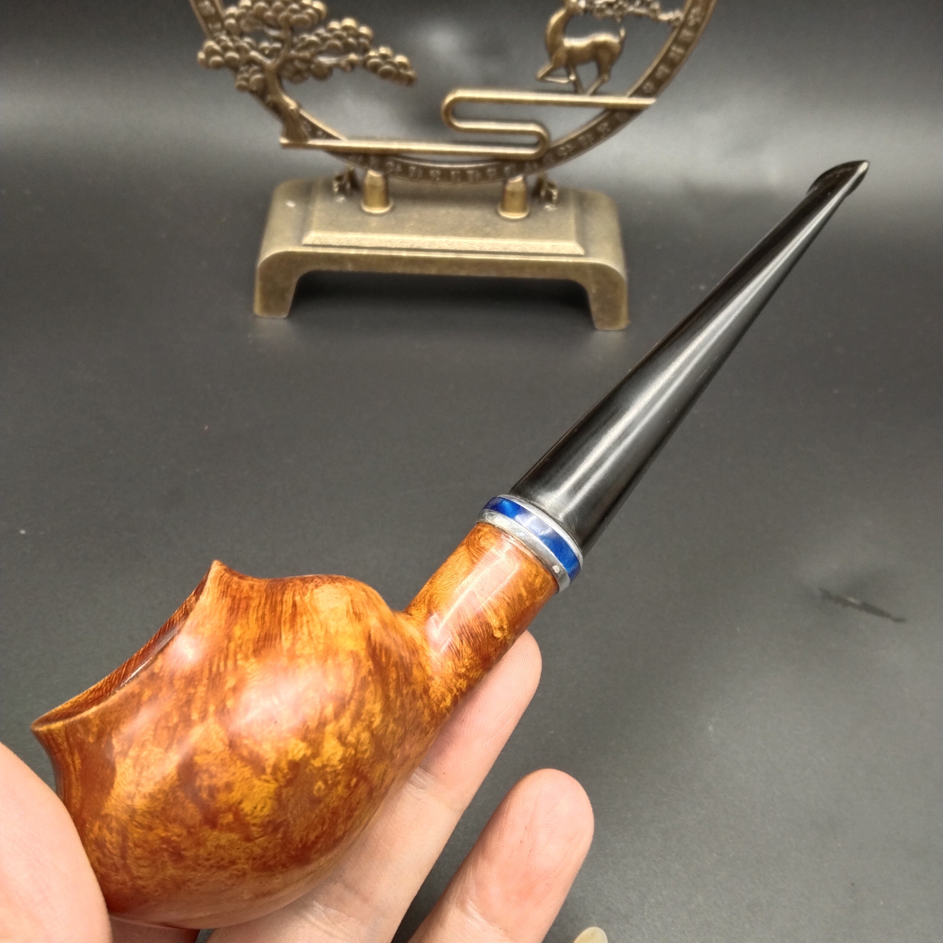 0151小老头纯手工制作直杆精品斗