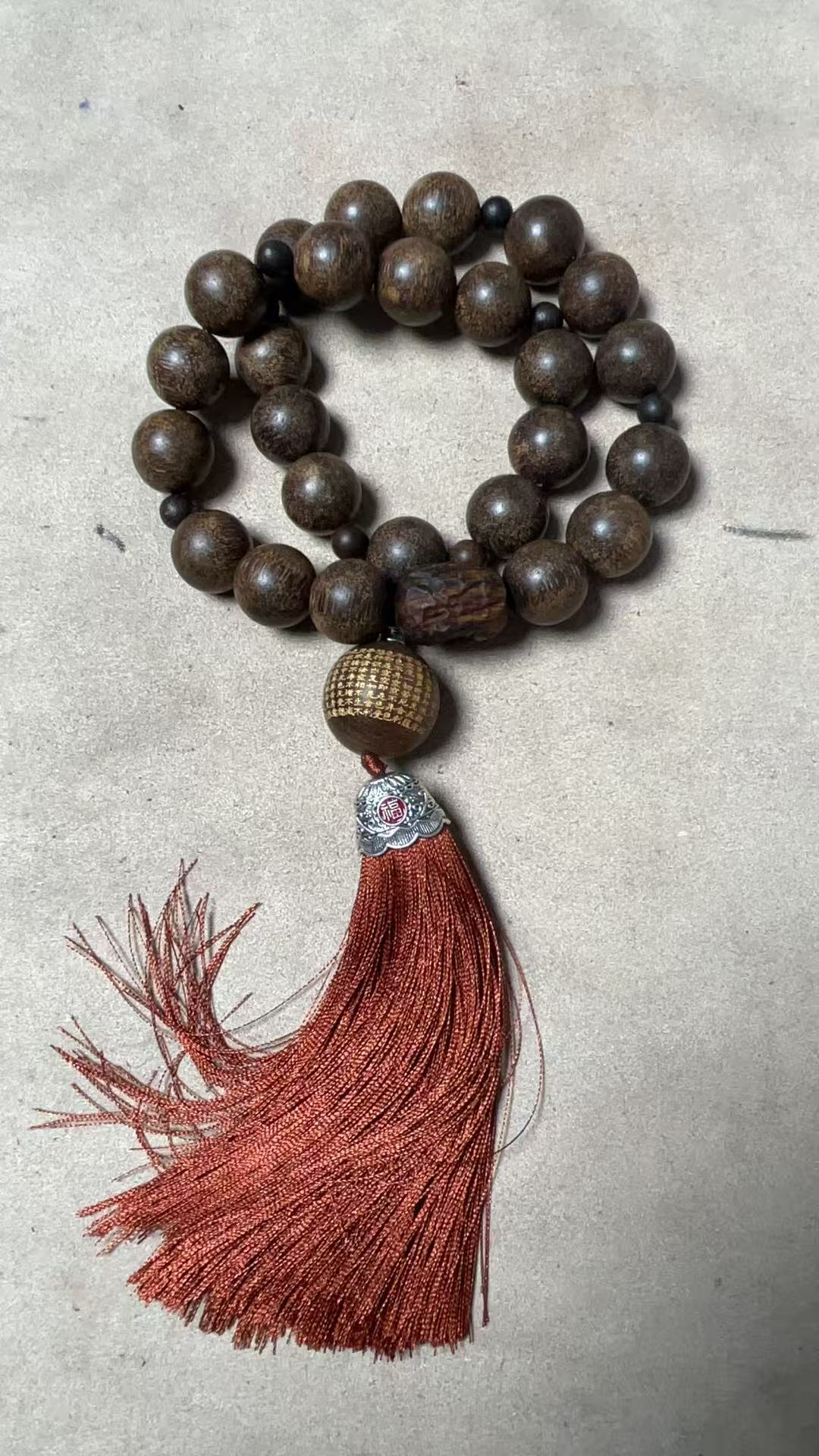 ZYN21手持把件1.8+五条经纹珠2.6