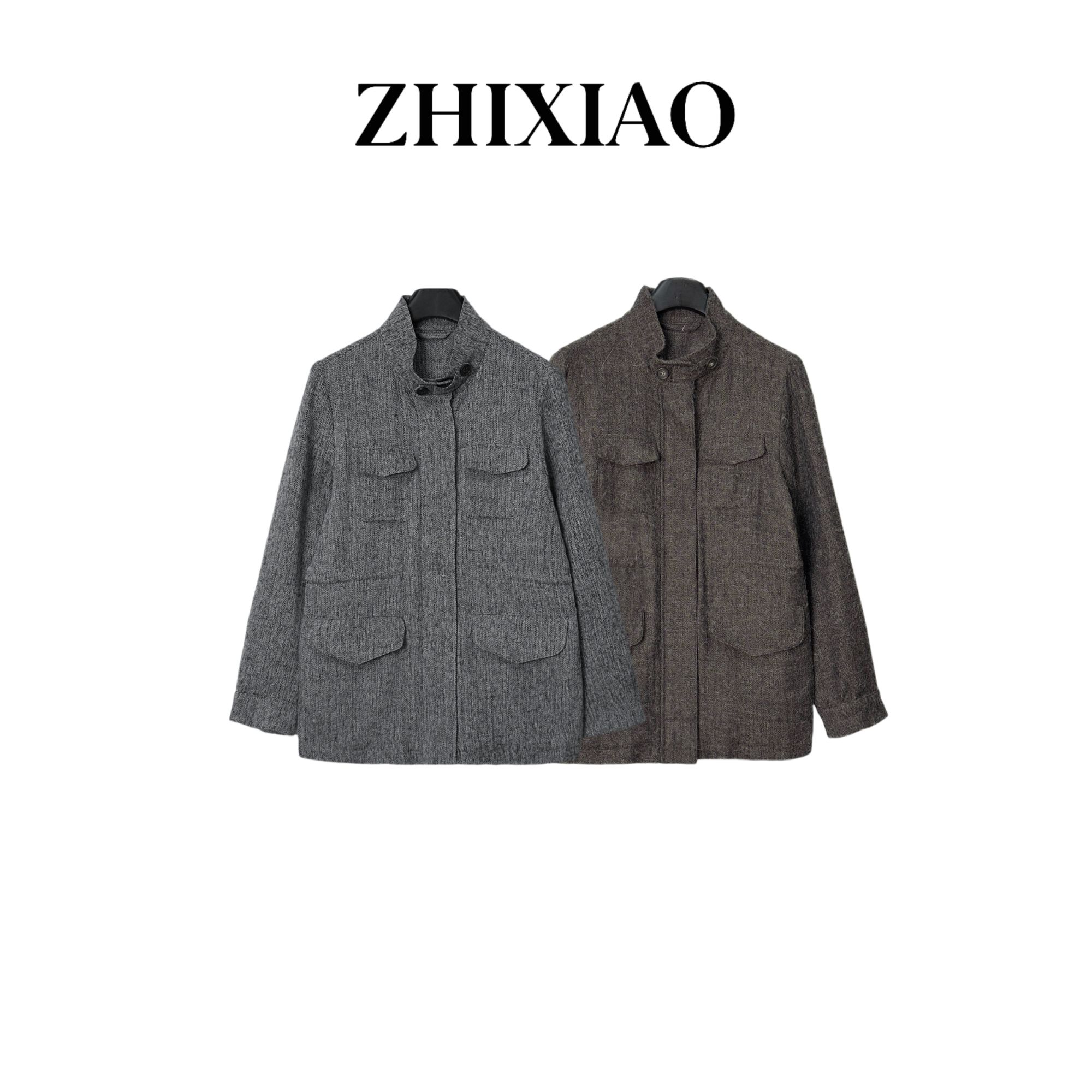 【ZHIXIAO】秋冬新款：四口袋羊毛外套75019-1