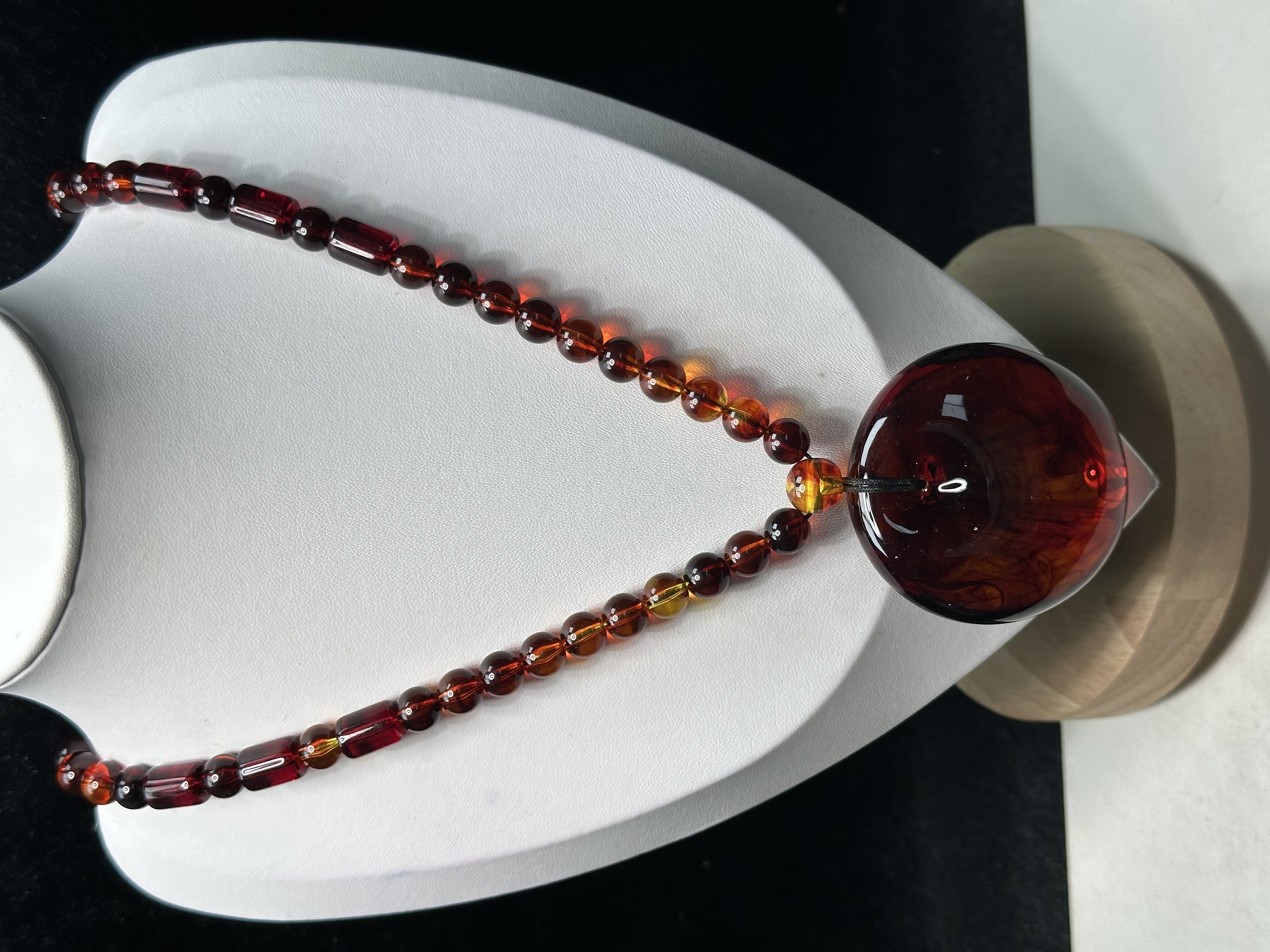 血药珀108公主扣吊坠时尚百搭女款484JS68012