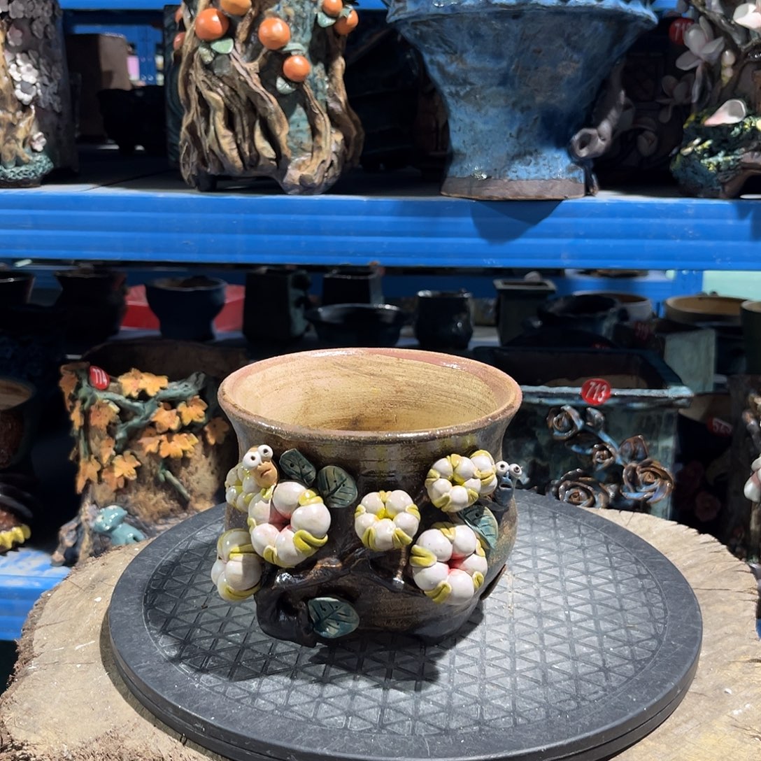 下播福利陶然花器手工花盆