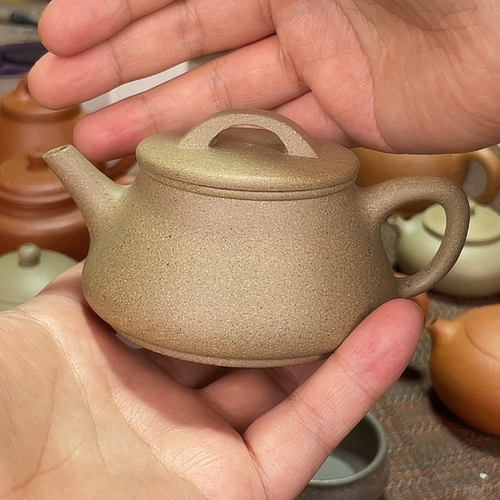 茶壶紫砂口*角宜兴紫砂壶瓦瓢不带杯子