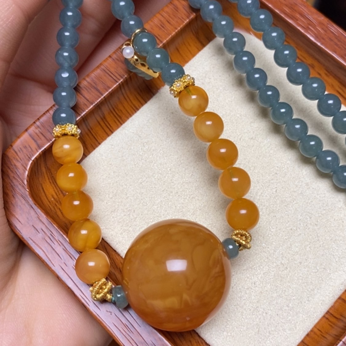 【闪购商品】蜜蜡颈饰未镶嵌项链