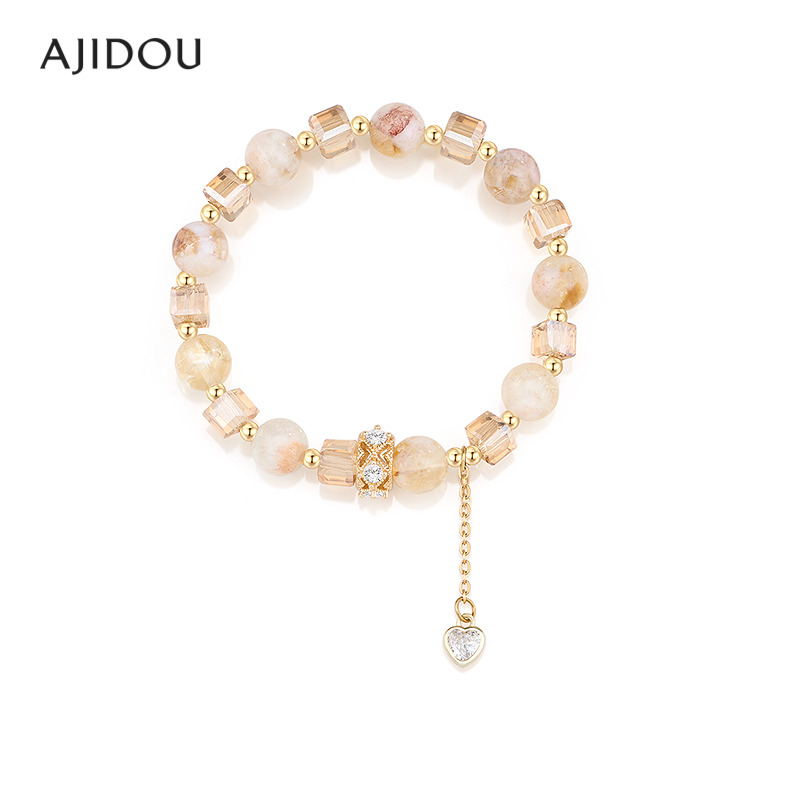 AJIDOU阿吉豆手链女款时尚水晶手串饰品小众设计高级感精致【SGB】