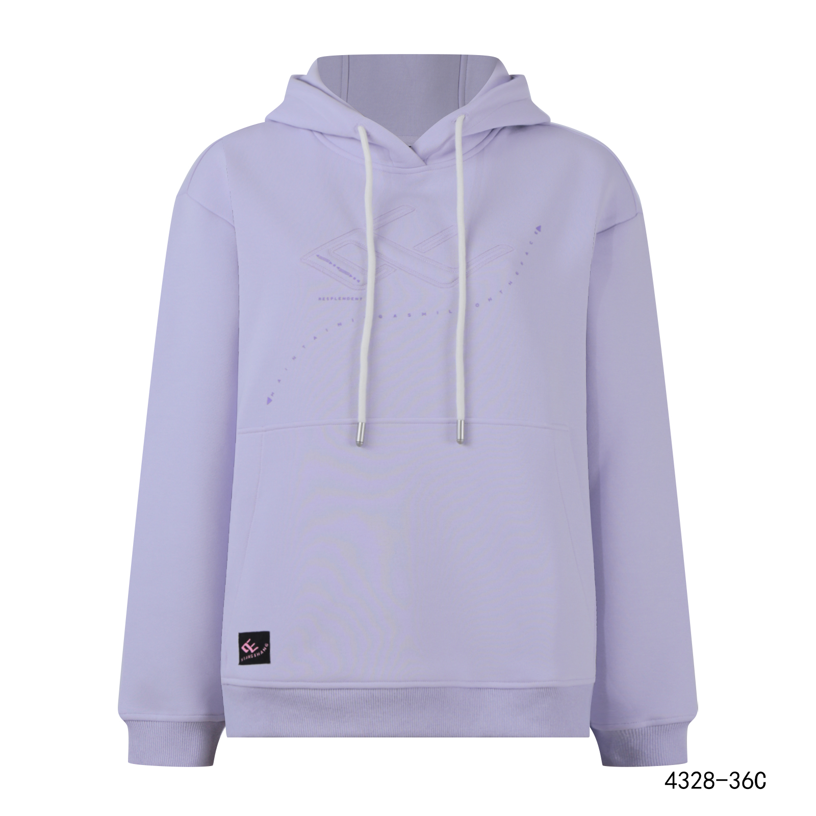 山东魏桥向尚运动女式连帽卫衣4328-36白色6692黑6693紫94浅蓝95